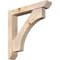 Ekena Millwork Westlake Slat Smooth Bracket w/ Offset Brace, Douglas Fir, 5 1/2"W x 32"D x 32"H BKT0604X32X32WTL06SDF - alternate 1